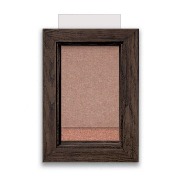 Indoor Enclosed Combo Board, 72"x36", Black Frame/White Porc & Pearl